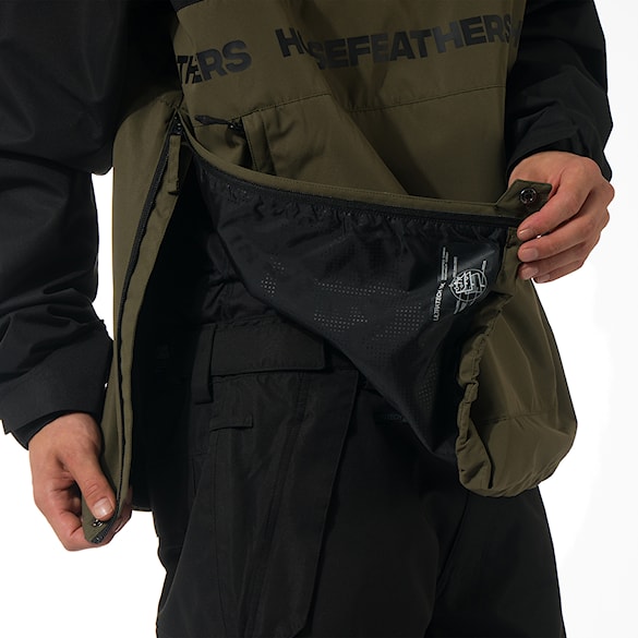 Kurtka snowboardowa Horsefeathers Gordie black/olive night 2026 - 12