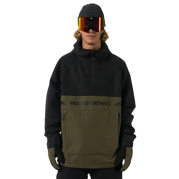 Bunda na snowboard Horsefeathers Gordie black/olive night 2026 - 1