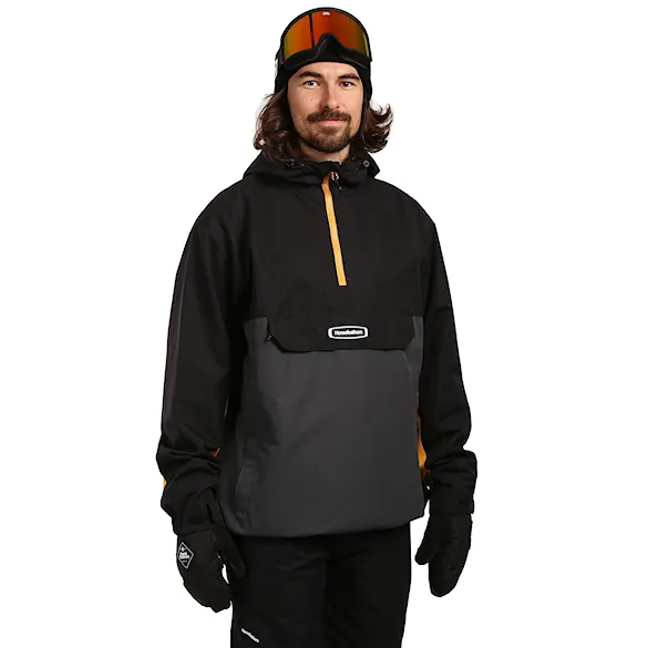 Bunda na snowboard Horsefeathers Heston black/yellow blaze 2027 - 3