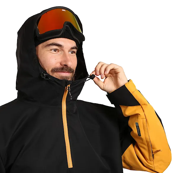 Bunda na snowboard Horsefeathers Heston black/yellow blaze 2027 - 6
