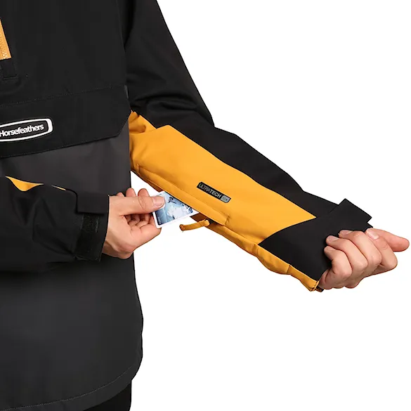 Bunda na snowboard Horsefeathers Heston black/yellow blaze 2027 - 8