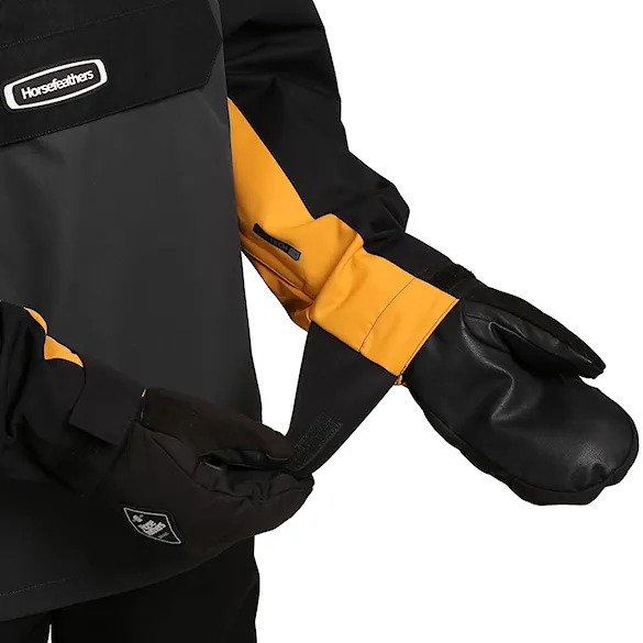 Bunda na snowboard Horsefeathers Heston black/yellow blaze 2027 - 9