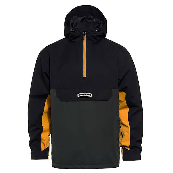Bunda na snowboard Horsefeathers Heston black/yellow blaze 2027 - 1