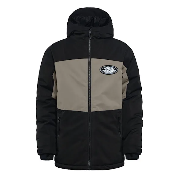 Kurtka snowboardowa Horsefeathers Juno Youth black/taupe 2026 - 1