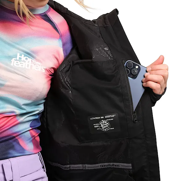 Bunda na snowboard Horsefeathers Kira black 2027 - 7