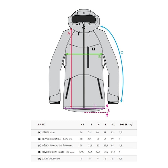 Snowboard Jacket Horsefeathers Lark antarctica 2026 - 3
