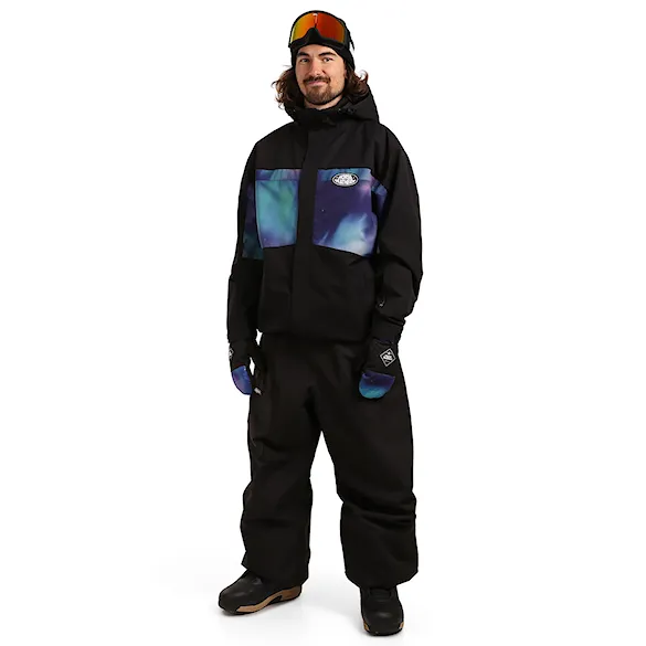 Bunda na snowboard Horsefeathers Morris black/aurora 2027 - 4