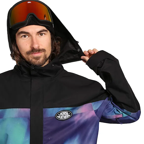 Bunda na snowboard Horsefeathers Morris black/aurora 2027 - 5
