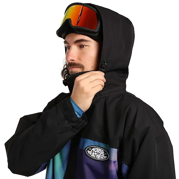 Bunda na snowboard Horsefeathers Morris black/aurora 2027 - 6