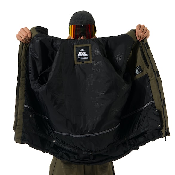 Kurtka snowboardowa Horsefeathers Ranger olive night 2026 - 16