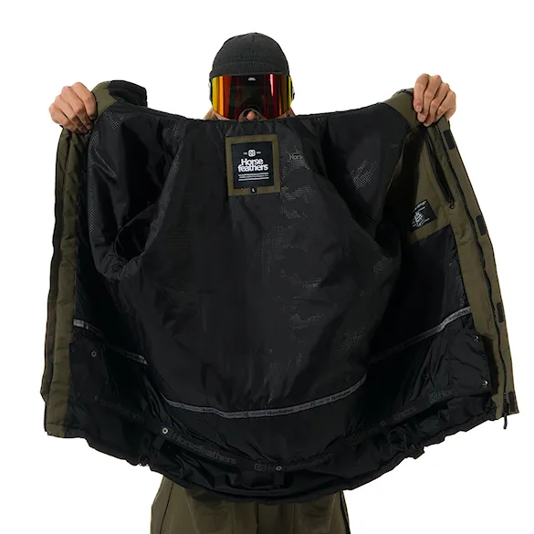 Kurtka snowboardowa Horsefeathers Ranger olive night 2026 - 16