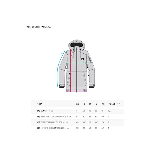 Bunda na snowboard Horsefeathers Taia black 2024 - 3