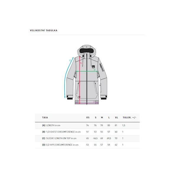 Bunda na snowboard Horsefeathers Taia black 2024 - 3