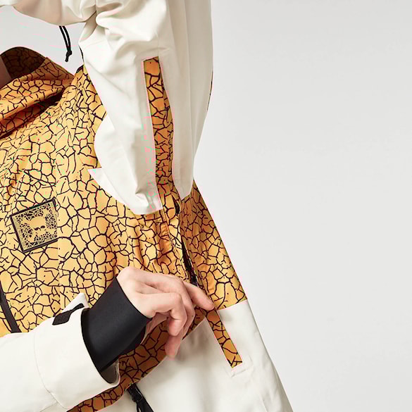 Bunda na snowboard Oakley TC Gunn 2.0 RC Shell Jacket yellow crackle pt/white 2023 - 13