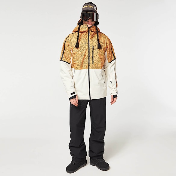 Bunda na snowboard Oakley TC Gunn 2.0 RC Shell Jacket yellow crackle pt/white 2023 - 5