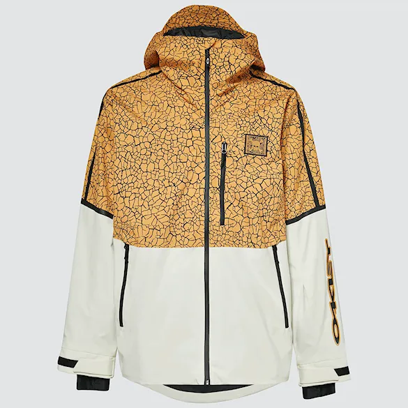 Kurtka snowboardowa Oakley Tc Gunn 2.0 Rc Shell Jacket yellow crackle pt/white 2023 - 6