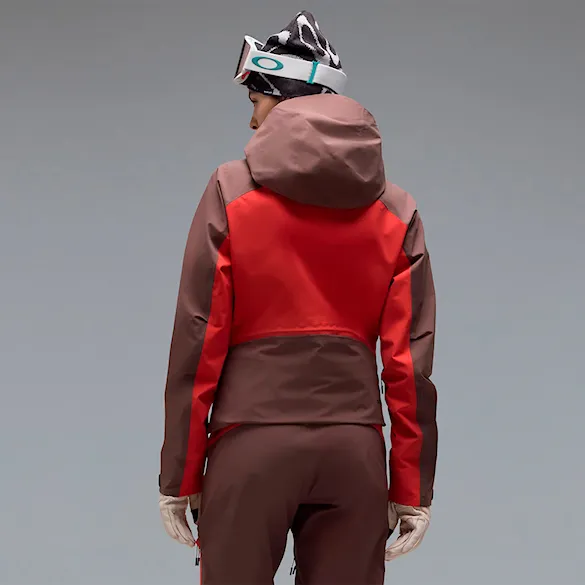 Bunda na snowboard Oakley W. Kendall Rc Shell Jacket dark umber/hibiscus red 2027 - 2