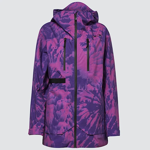Bunda na snowboard Oakley Wms Juno Shell Jacket purple mountain td print 2023 - 6