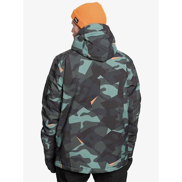 Kurtka snowboardowa Quiksilver Mission Printed Jacket puzzle camo sea spray 2025 - 3