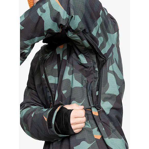 Kurtka snowboardowa Quiksilver Mission Printed Jacket puzzle camo sea spray 2025 - 5