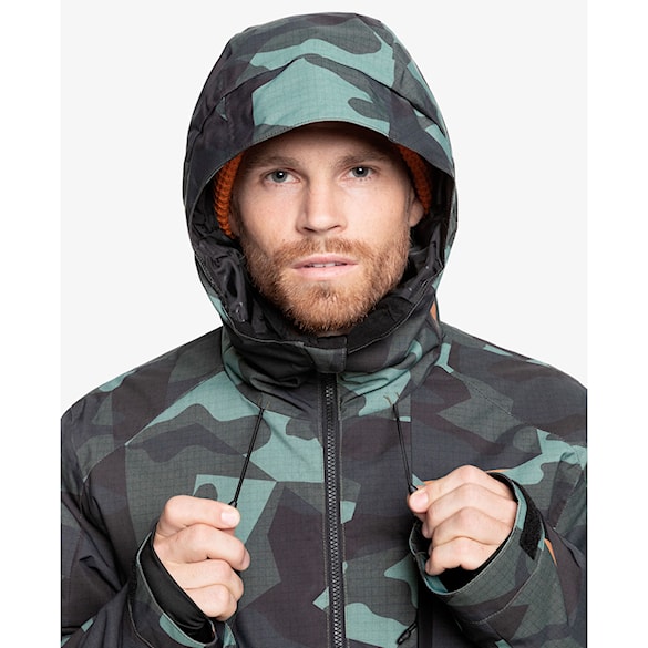 Kurtka snowboardowa Quiksilver Mission Printed Jacket puzzle camo sea spray 2025 - 6