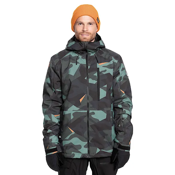 Kurtka snowboardowa Quiksilver Mission Printed Jacket puzzle camo sea spray 2025 - 1