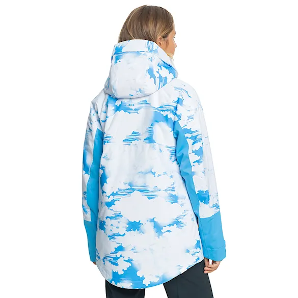 Bunda na snowboard Roxy Chloe Kim azure blue clouds 2024 - 3