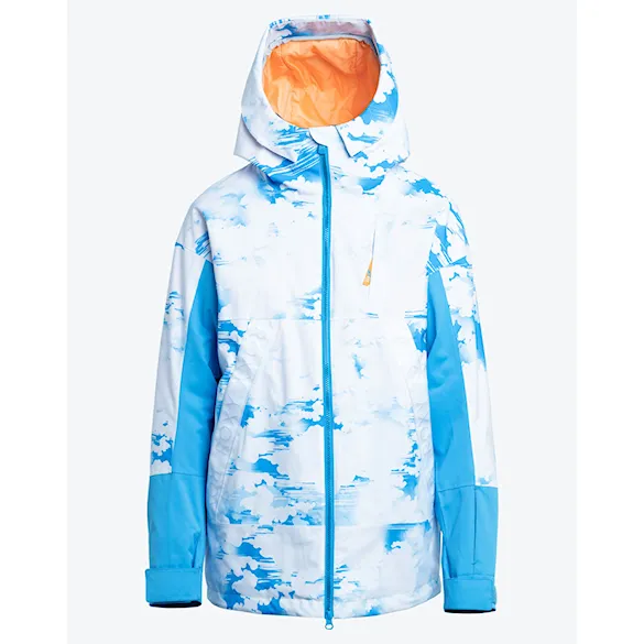 Bunda na snowboard Roxy Chloe Kim azure blue clouds 2024 - 6