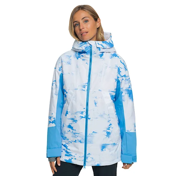 Bunda na snowboard Roxy Chloe Kim azure blue clouds 2024 - 1