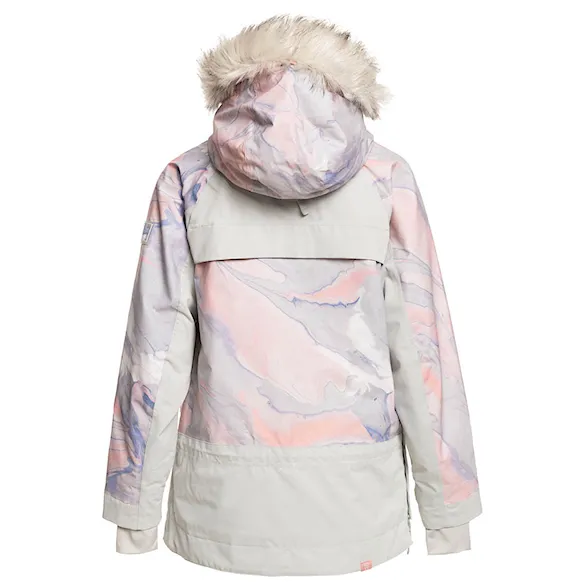 Bunda na snowboard Roxy Chloe Kim Overhead grey violet marble 2023 - 11