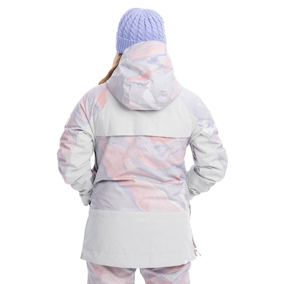 Bunda na snowboard Roxy Chloe Kim Overhead grey violet marble 2023 - 2
