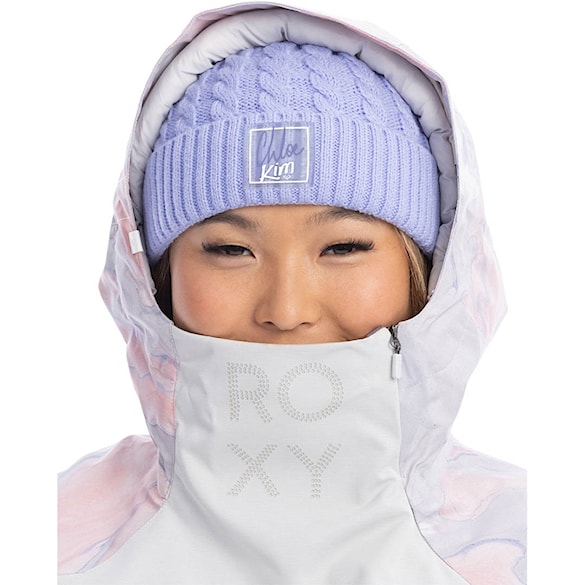 Bunda na snowboard Roxy Chloe Kim Overhead grey violet marble 2023 - 4