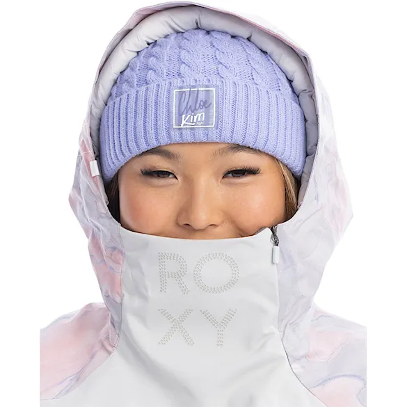 Bunda na snowboard Roxy Chloe Kim Overhead grey violet marble 2023 - 4