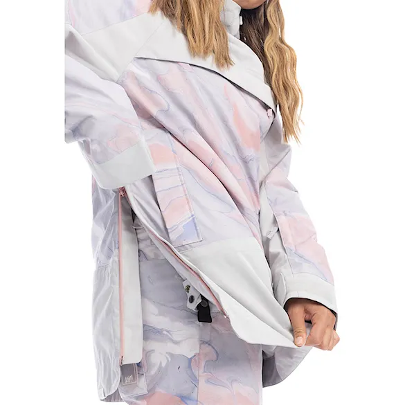Bunda na snowboard Roxy Chloe Kim Overhead grey violet marble 2023 - 8