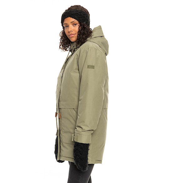 Kurtka snowboardowa Roxy Dawn View deep lichen green 2023 - 2