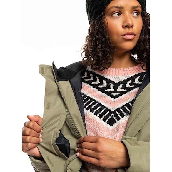 Kurtka snowboardowa Roxy Dawn View deep lichen green 2023 - 8