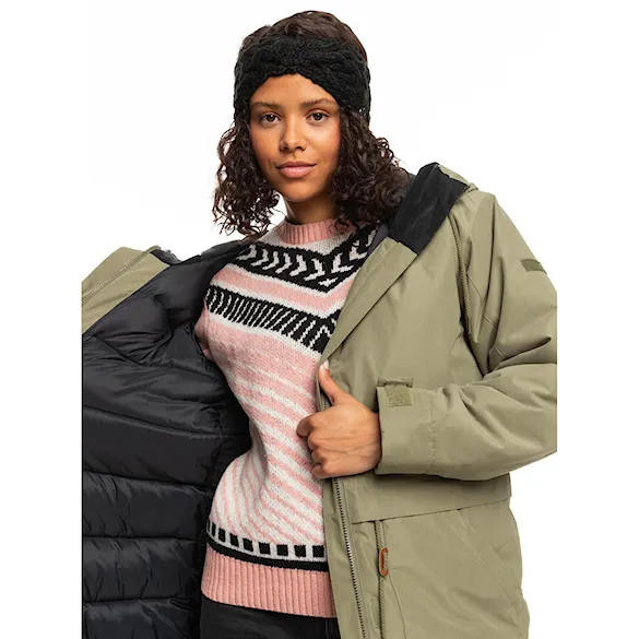 Kurtka snowboardowa Roxy Dawn View deep lichen green 2023 - 9