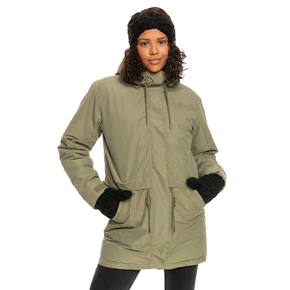 Kurtka snowboardowa Roxy Dawn View deep lichen green 2023 - 1