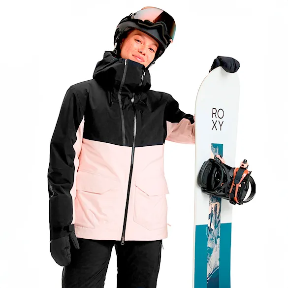 Snowboard Jacket Roxy Gore-Tex Stretch Purelines Jacket pink salt 2025 - 1