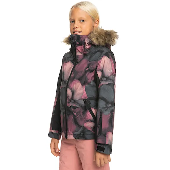 Snowboard Jacket Roxy Jet Ski Girl true black pansy pansy rg 2024 - 3