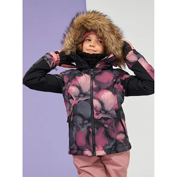 Snowboard Jacket Roxy Jet Ski Girl true black pansy pansy rg 2024 - 6
