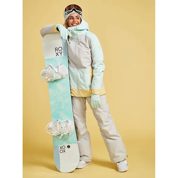 Bunda na snowboard Roxy Ravine Hoodie grey violet 2023 - 15