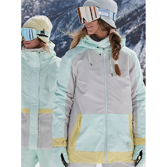 Bunda na snowboard Roxy Ravine Hoodie grey violet 2023 - 16