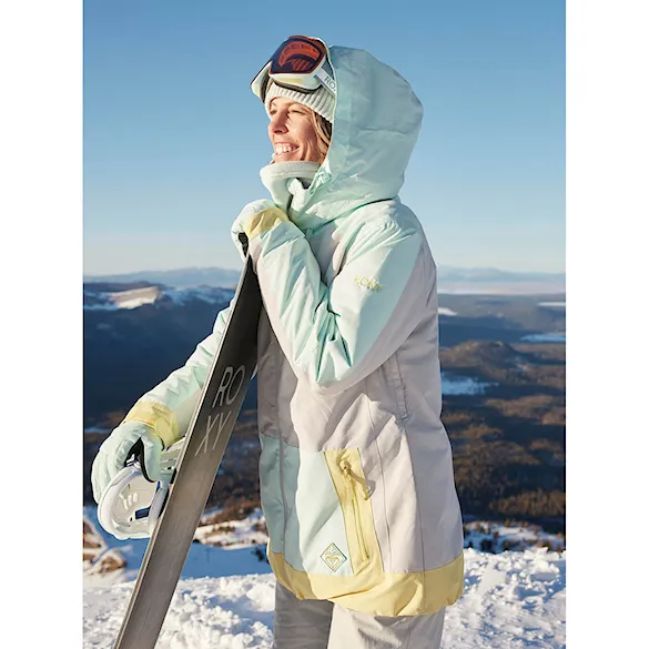 Bunda na snowboard Roxy Ravine Hoodie grey violet 2023 - 17