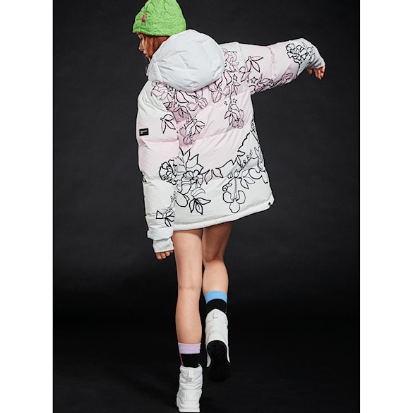 Kurtka snowboardowa Roxy X Rowley Puffer bright white laurel floral 2024 - 16