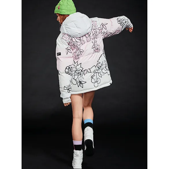Snowboard Jacket Roxy X Rowley Puffer bright white laurel floral 2024 - 16