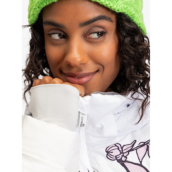 Kurtka snowboardowa Roxy X Rowley Puffer bright white laurel floral 2024 - 5