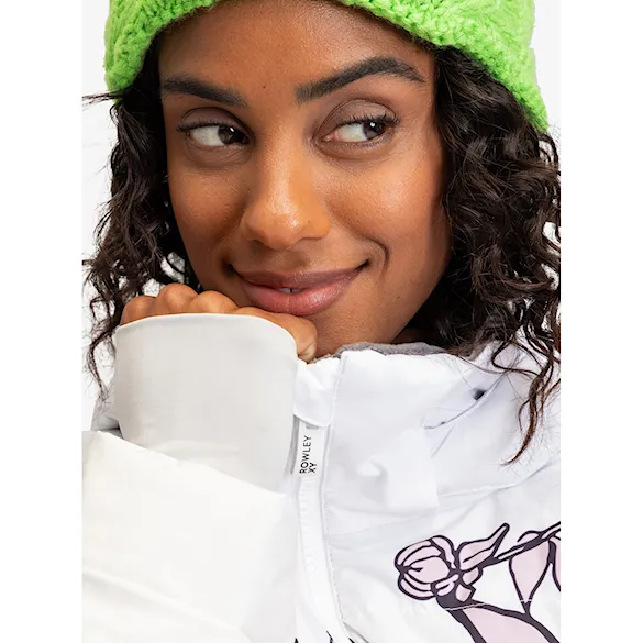 Snowboard Jacket Roxy X Rowley Puffer bright white laurel floral 2024 - 5