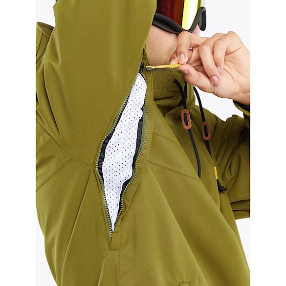 Bunda na snowboard Volcom Longo Pullover moss 2024 - 4