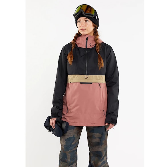 Bunda na snowboard Volcom Wms Ashfield Pullover earth pink 2024 - 3